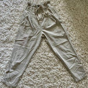 Free People Pleated Trouser in Tan (Size XS)